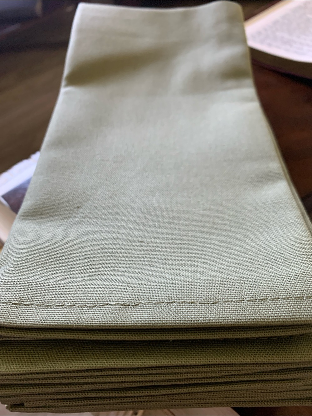 Beautiful cloth napkin.